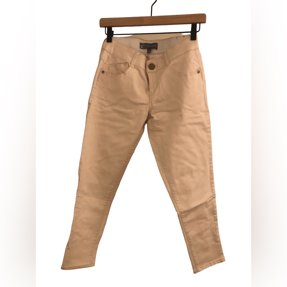Wit & Wisdom cream jeans